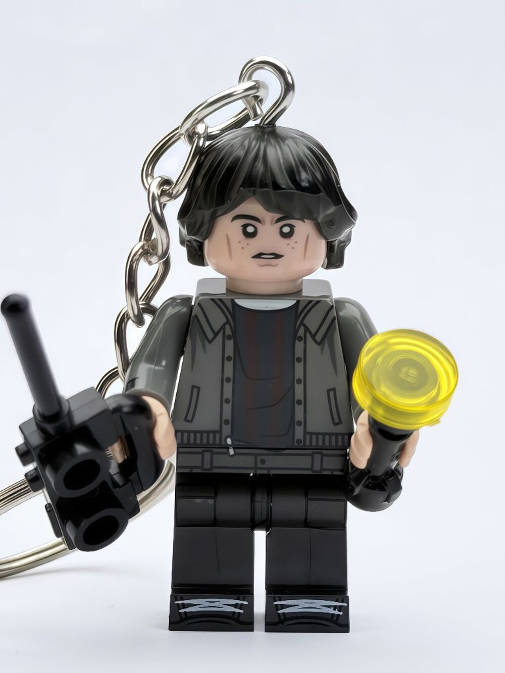 Stranger Things Mike Minifigure Keychain Custom Collectible Figure